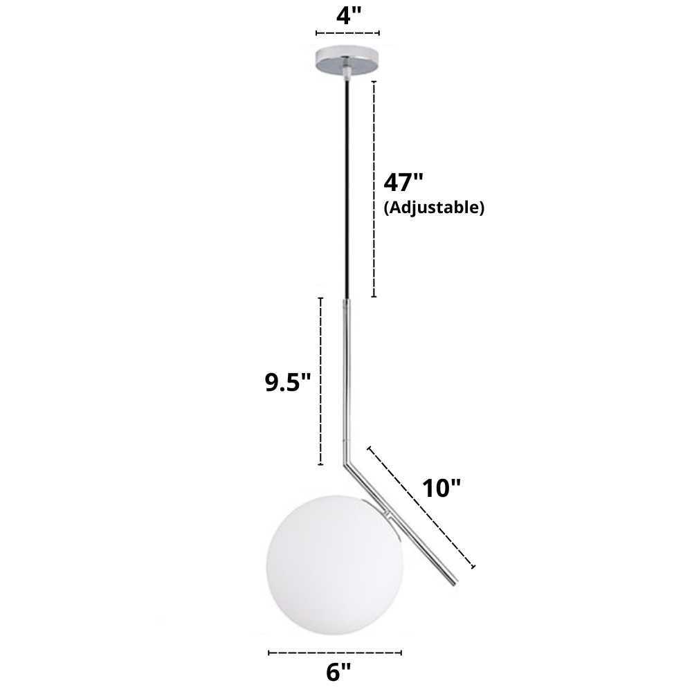 Nordic Frosted Glass Pendelleuchten