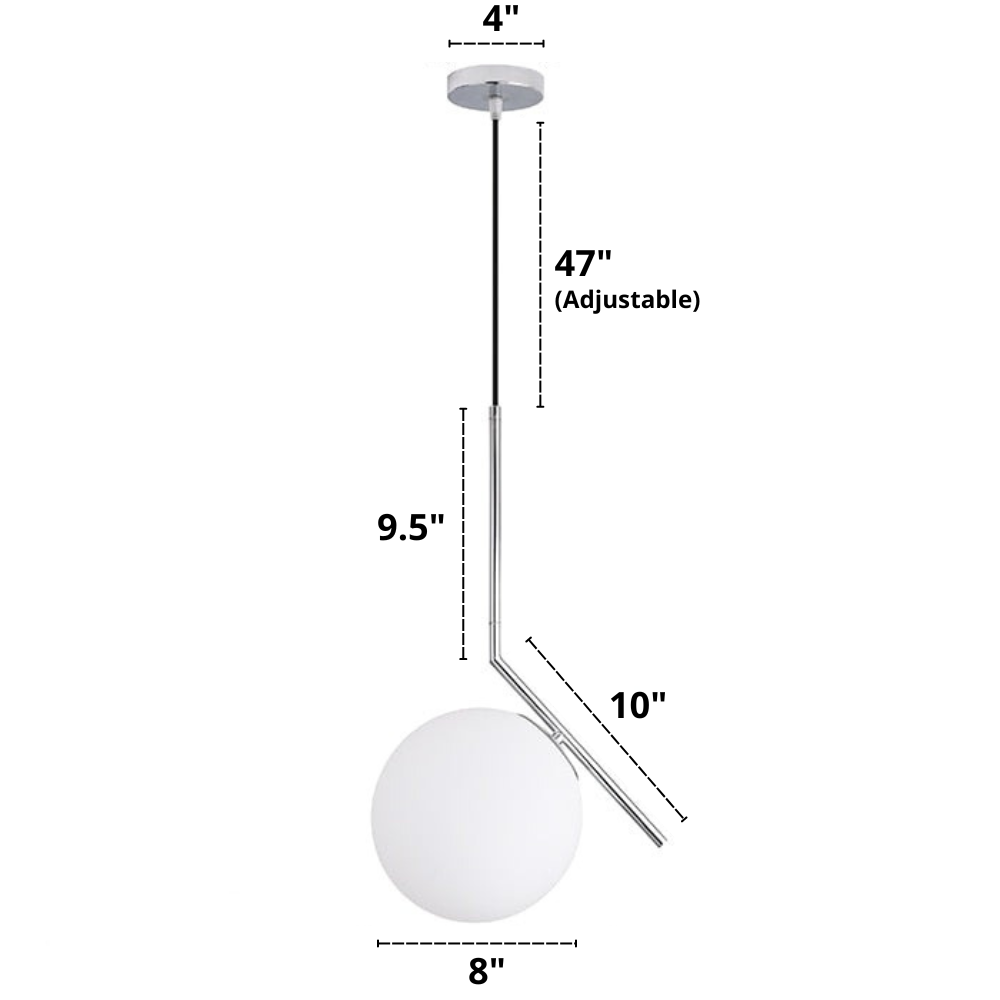 Nordic Frosted Glass Pendelleuchten