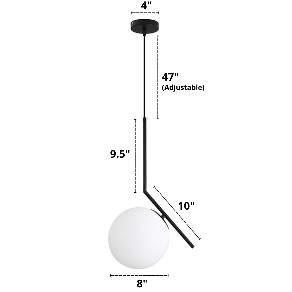 Nordic Frosted Glass Pendelleuchten
