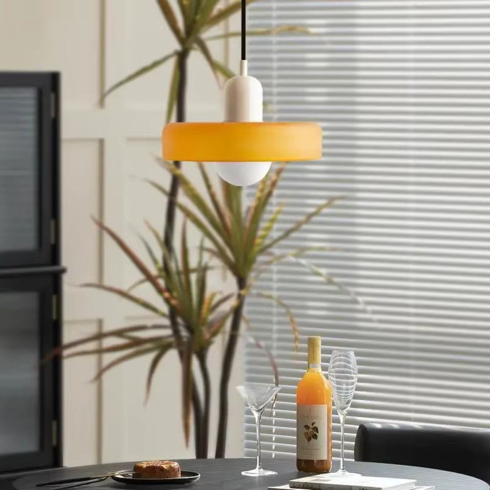 Bauhaus-Stil bunte Glas-Pendelleuchten