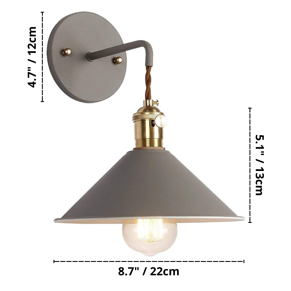 Bunte Retro-Wandlampen