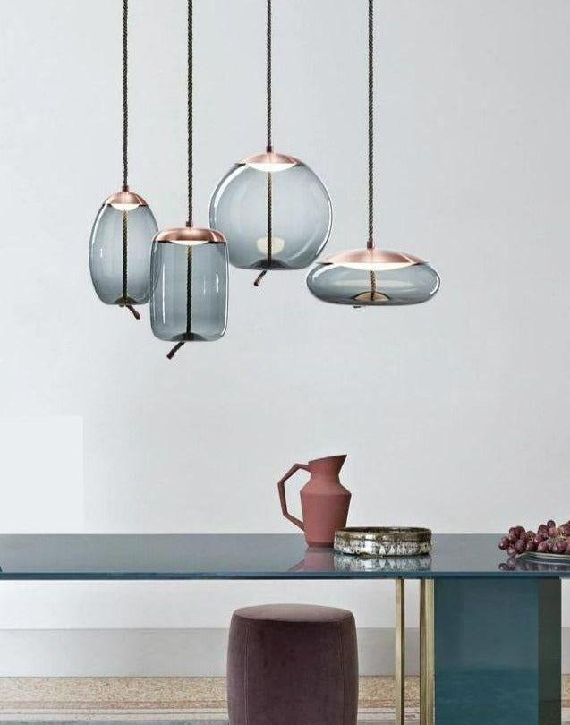 Nordic Rope & Glass Pendelleuchten