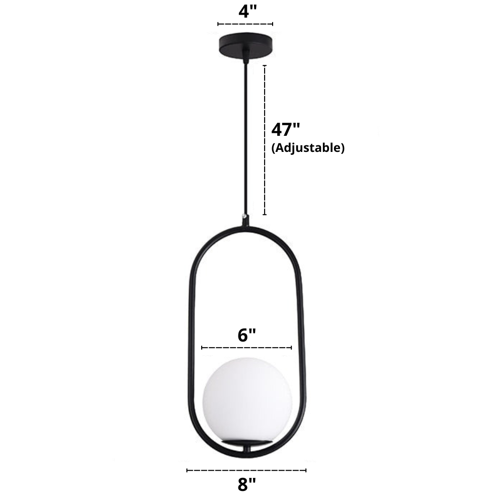 Nordic Frosted Glass Pendelleuchten