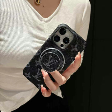 Luxury Monogram Magnetic Ring Phone Case