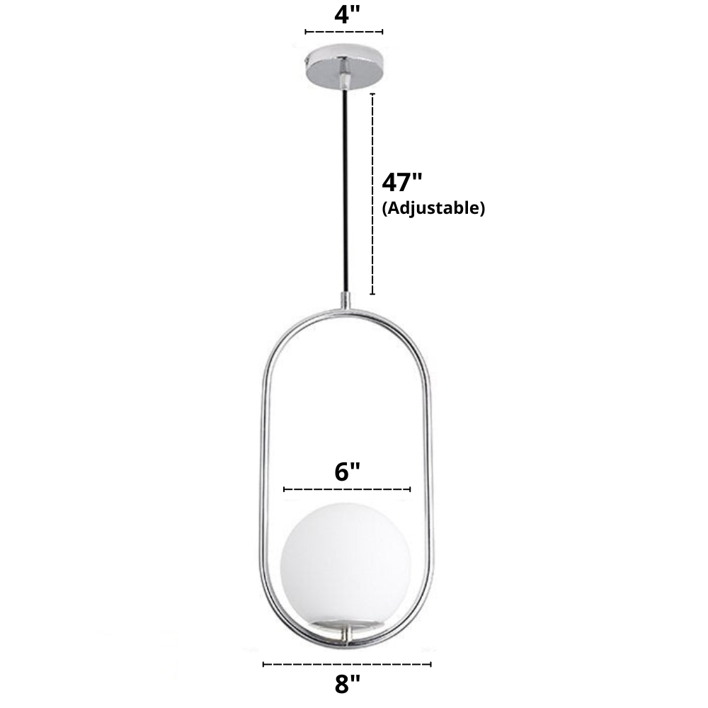 Nordic Frosted Glass Pendelleuchten