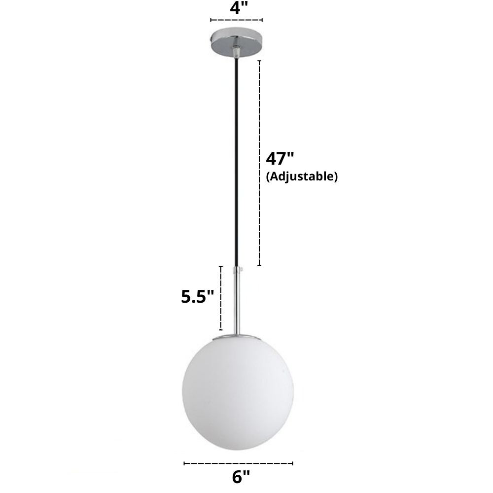 Nordic Frosted Glass Pendelleuchten