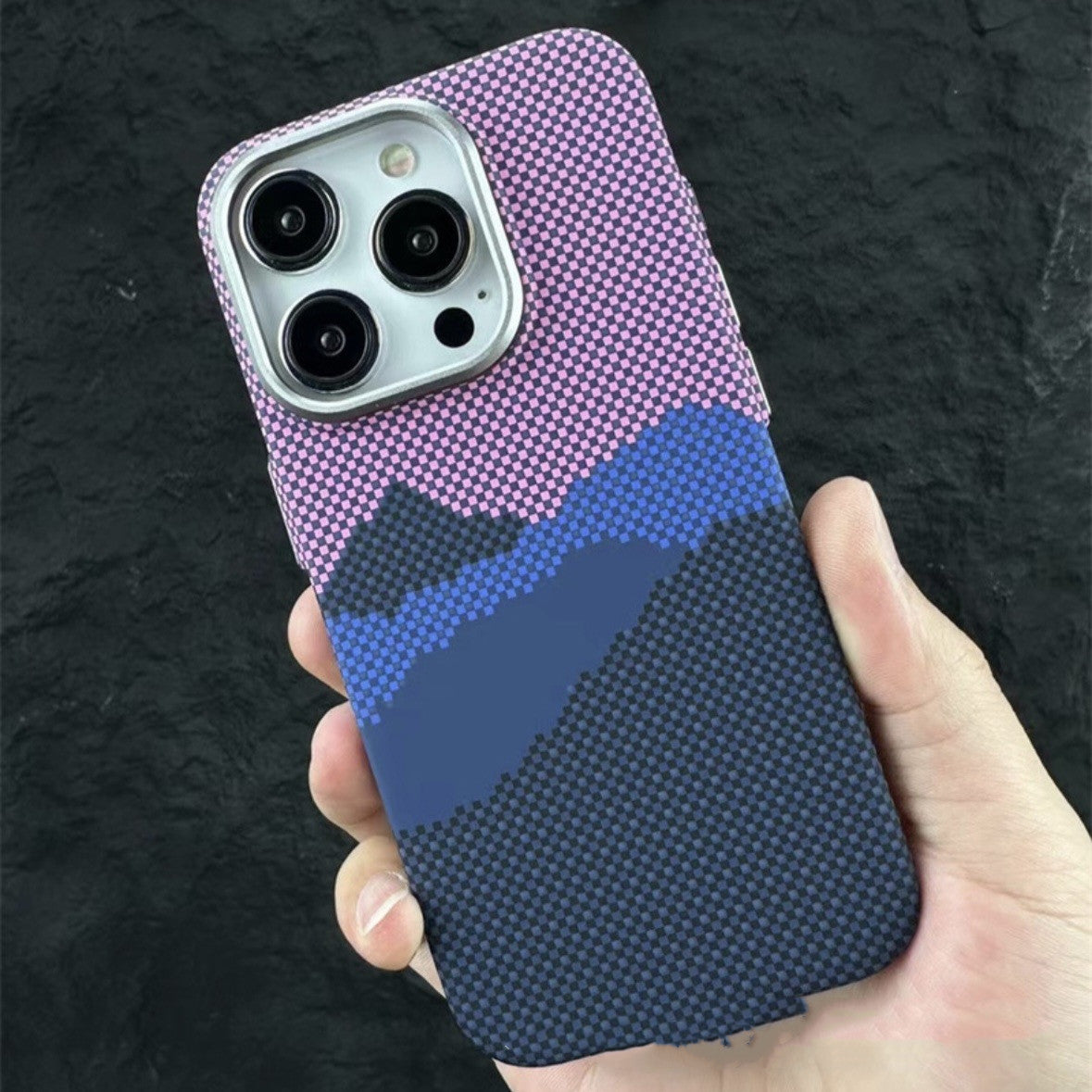 Kevlar pattern Magnetic Cover