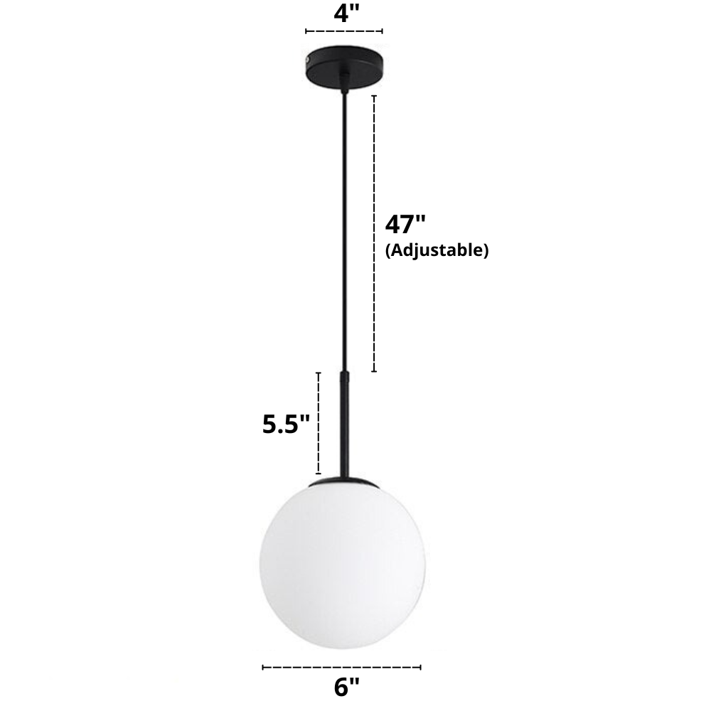 Nordic Frosted Glass Pendelleuchten