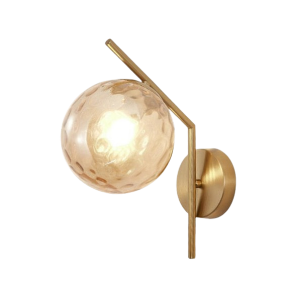 Faulkner - Moderne Glas-Globus Wandleuchte
