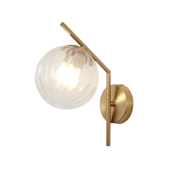 Faulkner - Moderne Glas-Globus Wandleuchte