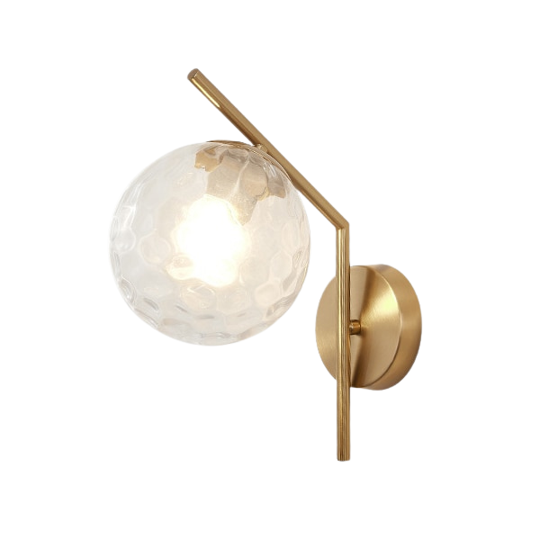 Faulkner - Moderne Glas-Globus Wandleuchte
