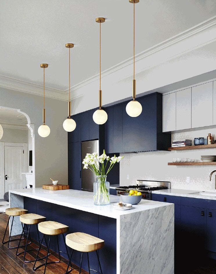 Nordic Frosted Glass Pendelleuchten