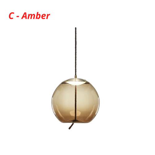 Nordic Rope & Glass Pendelleuchten