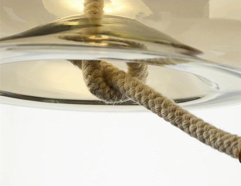 Nordic Rope & Glass Pendelleuchten