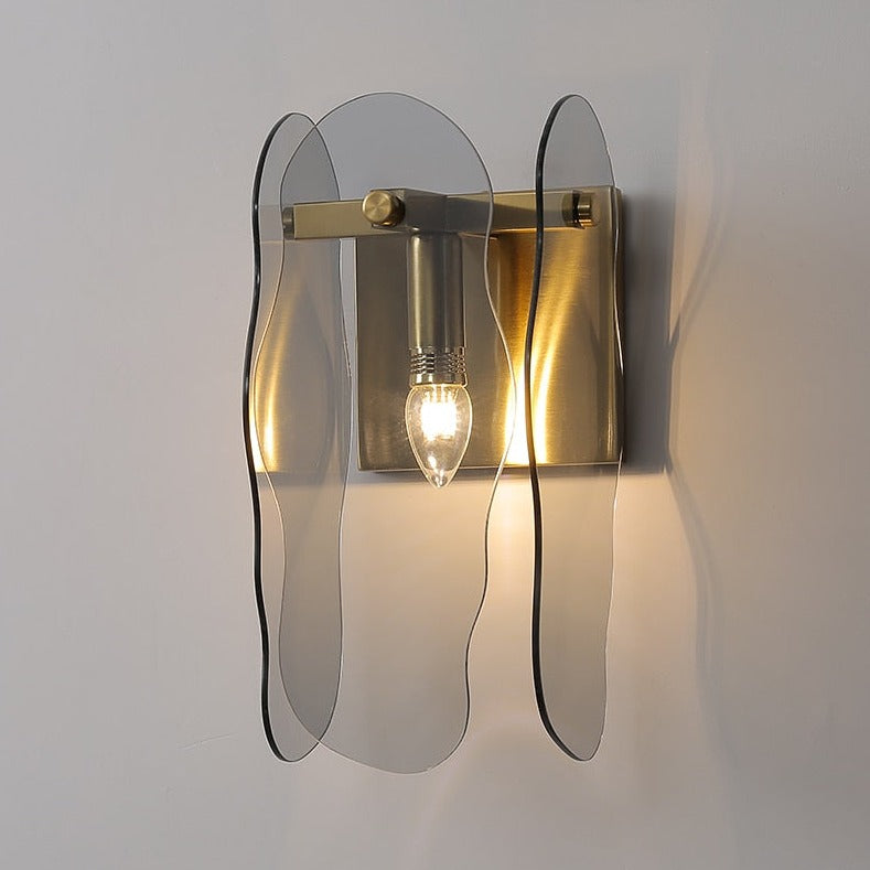 Parisa - Glas- und Kupfer-Wandlampe im modernen Stil