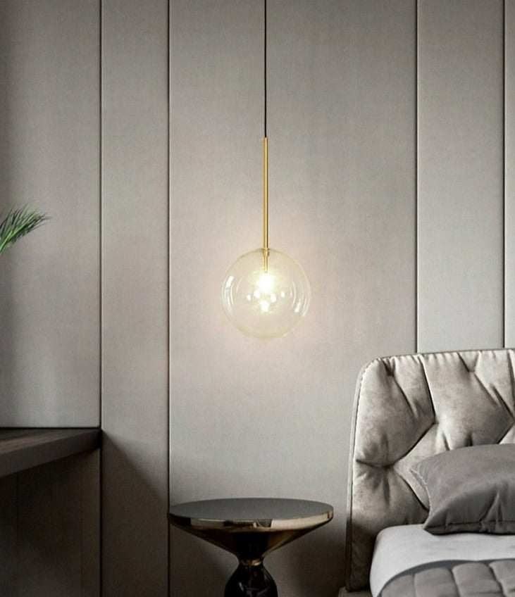 Minimalistische Moderne Glas-Globus-Pendelleuchten
