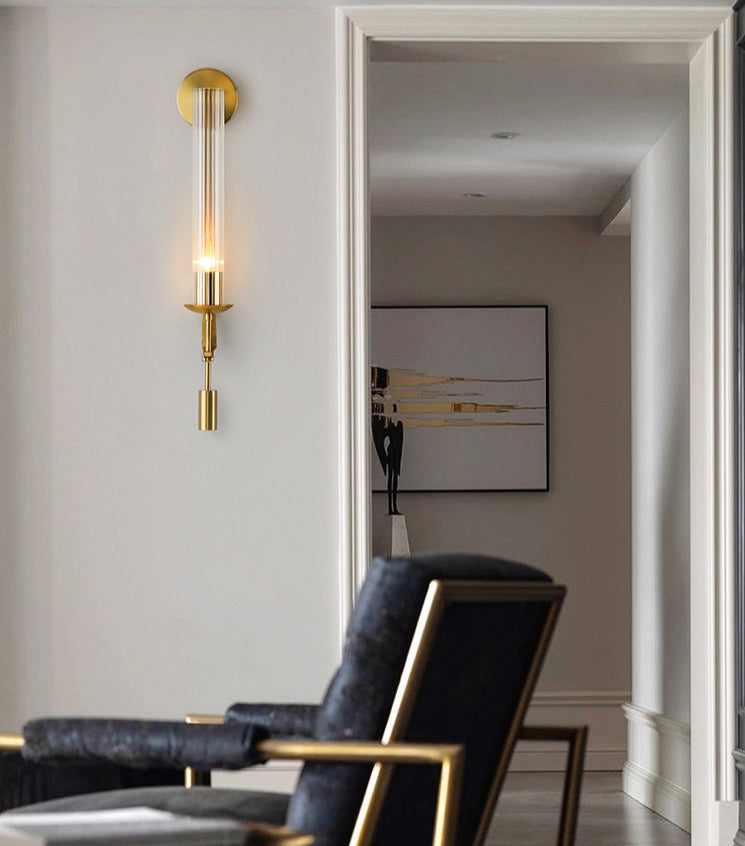 Sarika - Moderne Fluted Glass Wandlampe