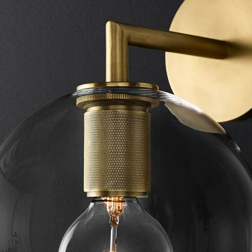 Designer Kupfer- & Glas-Wandlampen