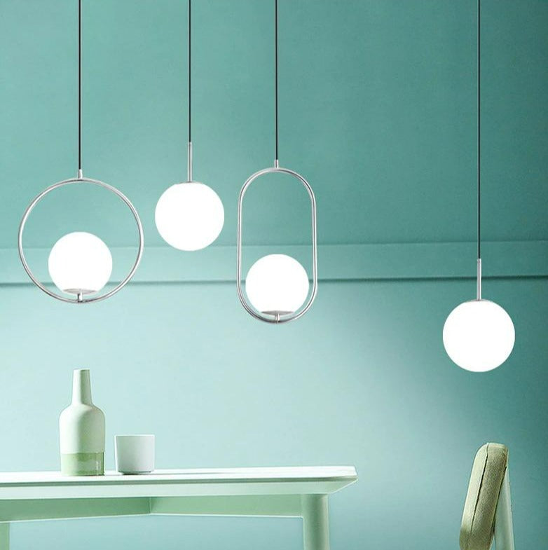 Nordic Frosted Glass Pendelleuchten