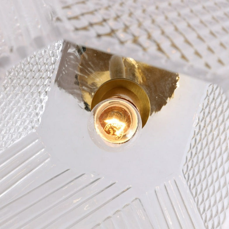 Moderne Glas-Kristall-Deckenleuchte