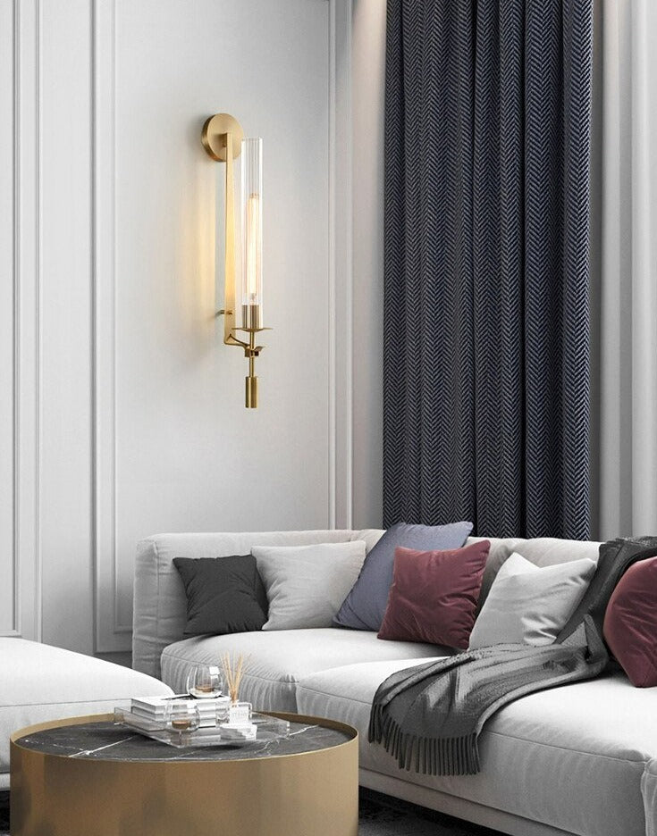 Sarika - Moderne Fluted Glass Wandlampe