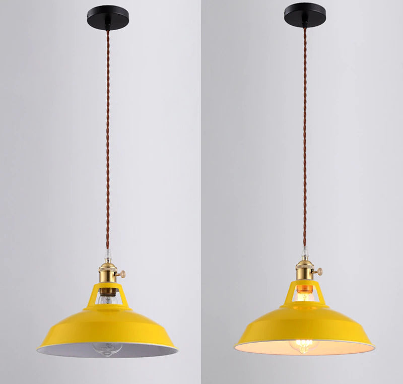Farbige Retro Pendelleuchten