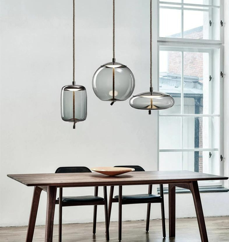 Nordic Rope & Glass Pendelleuchten