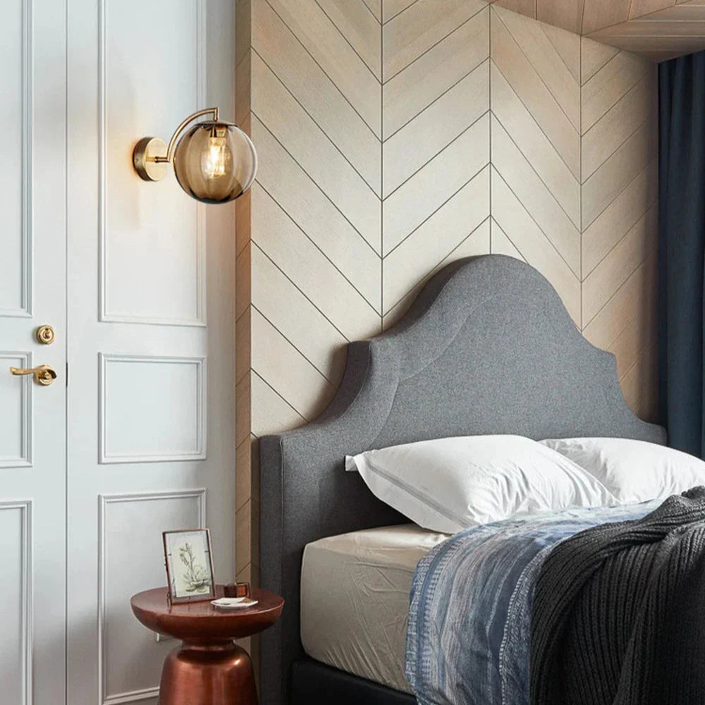 Howard - Glas-Globus-Wandlampe