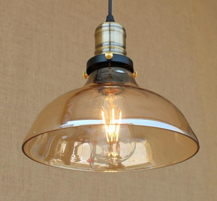 Georgia - Vintage Glas Pendelleuchte