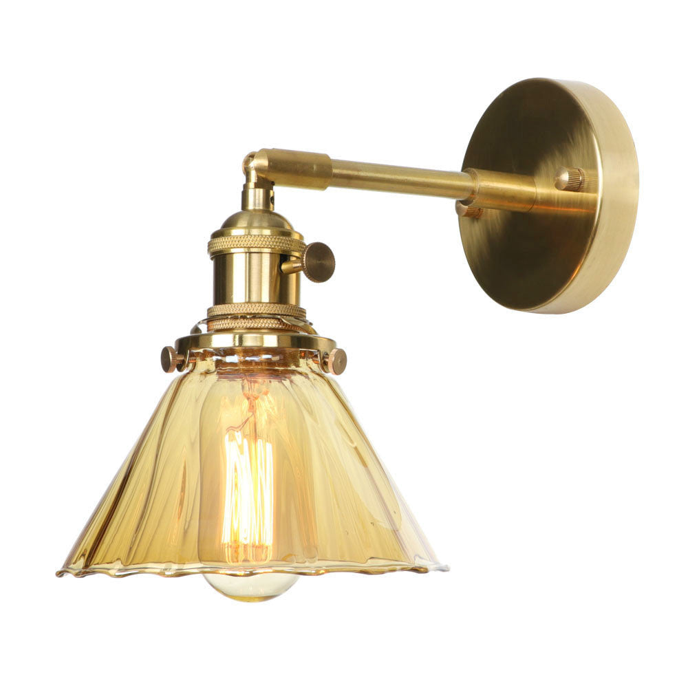 Retro Kupfer-Wandlampen