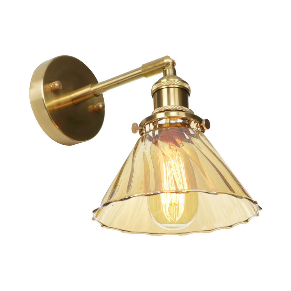 Retro Kupfer-Wandlampen