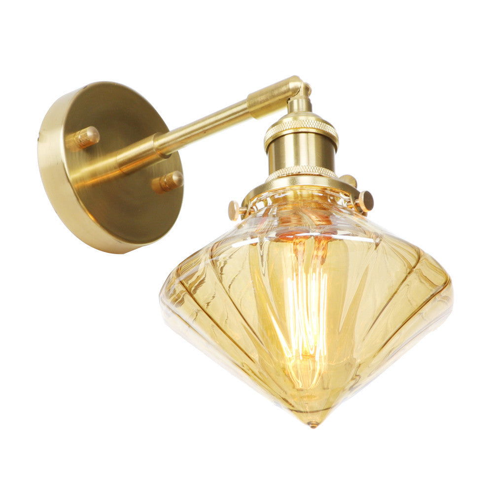 Retro Kupfer-Wandlampen