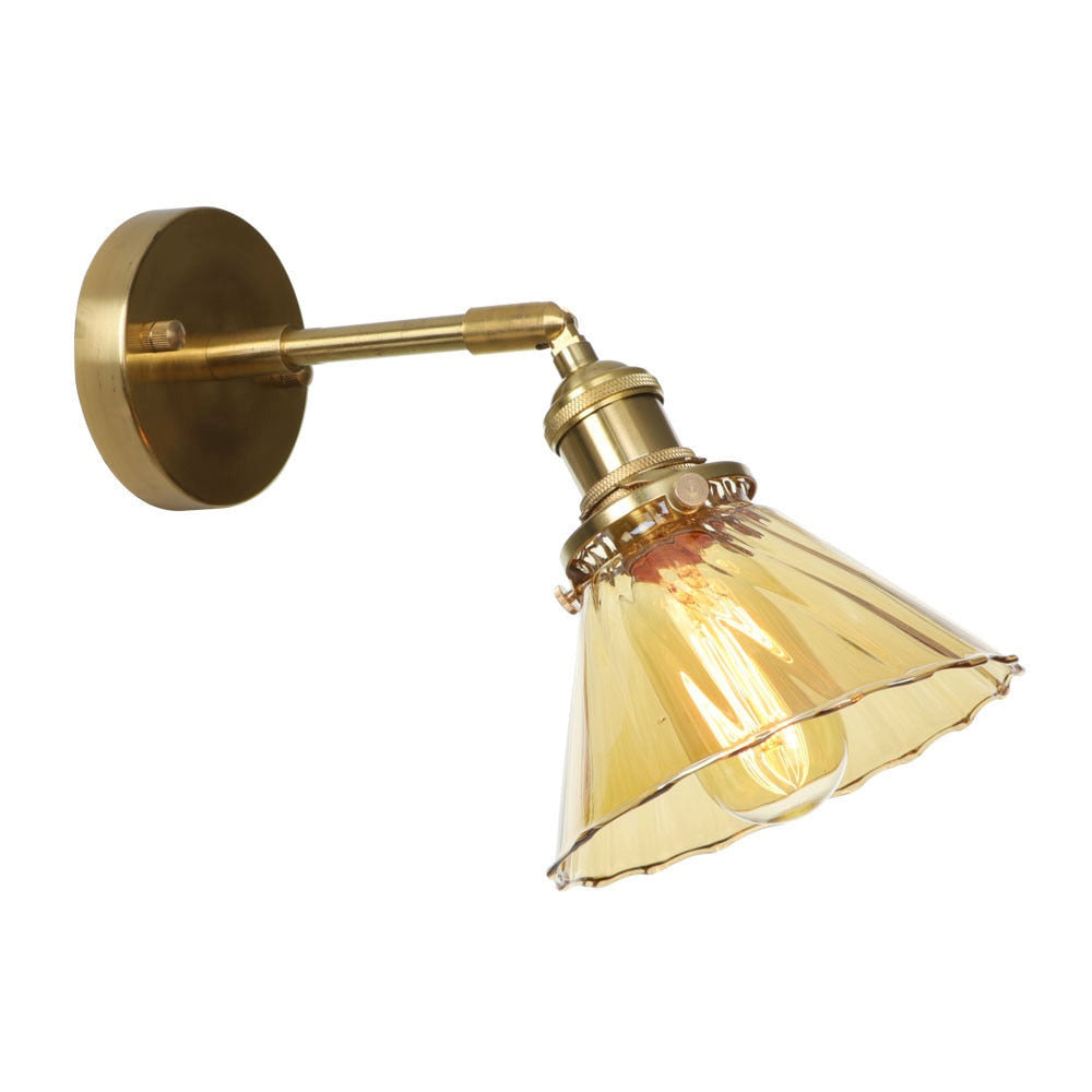 Retro Kupfer-Wandlampen
