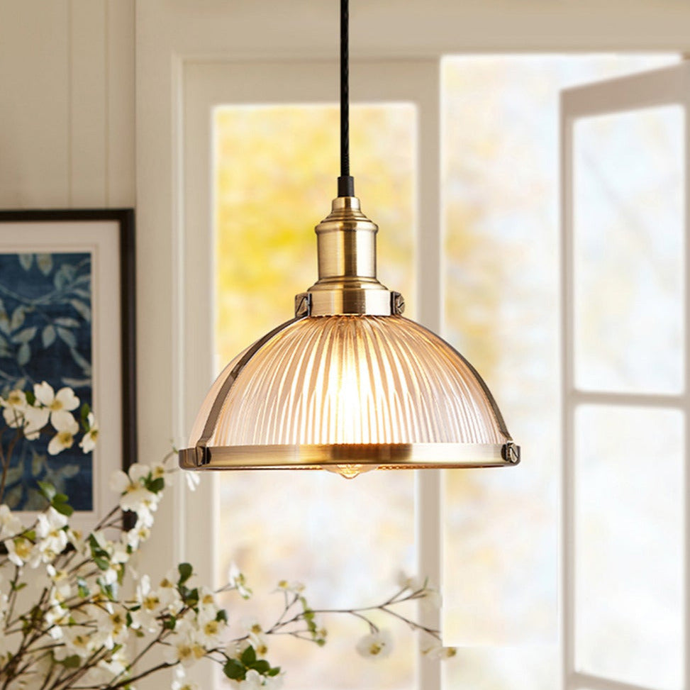 Thatcher - Retro Textured Glass Pendelleuchten