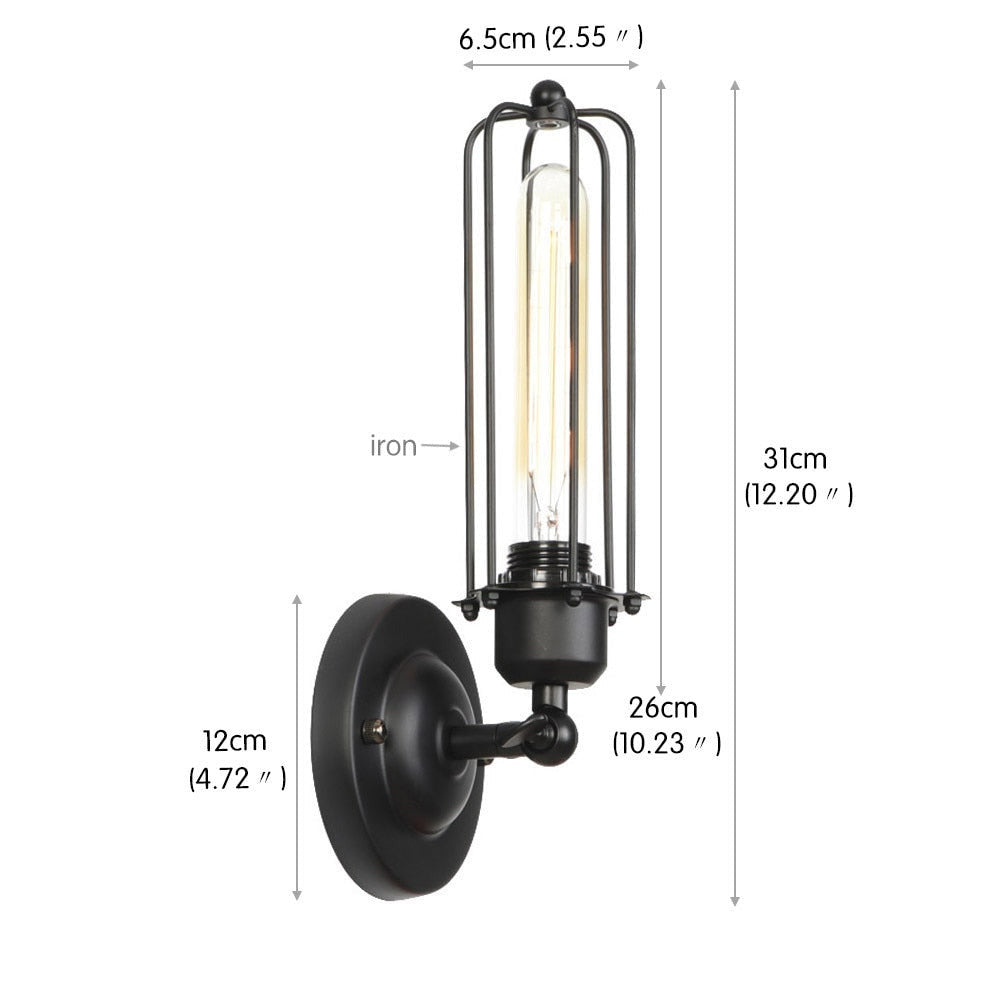 Retro Industrielle Metall-Wandlampen