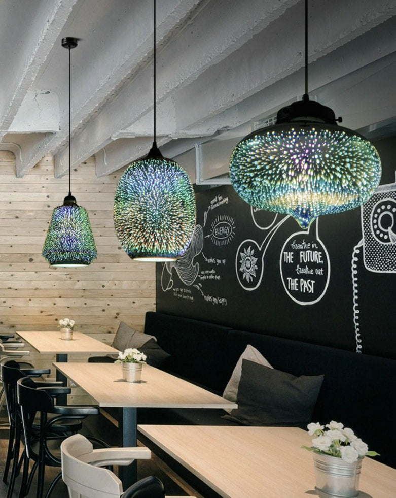 Nebula - Moderne Nordische Glas-Pendelleuchte