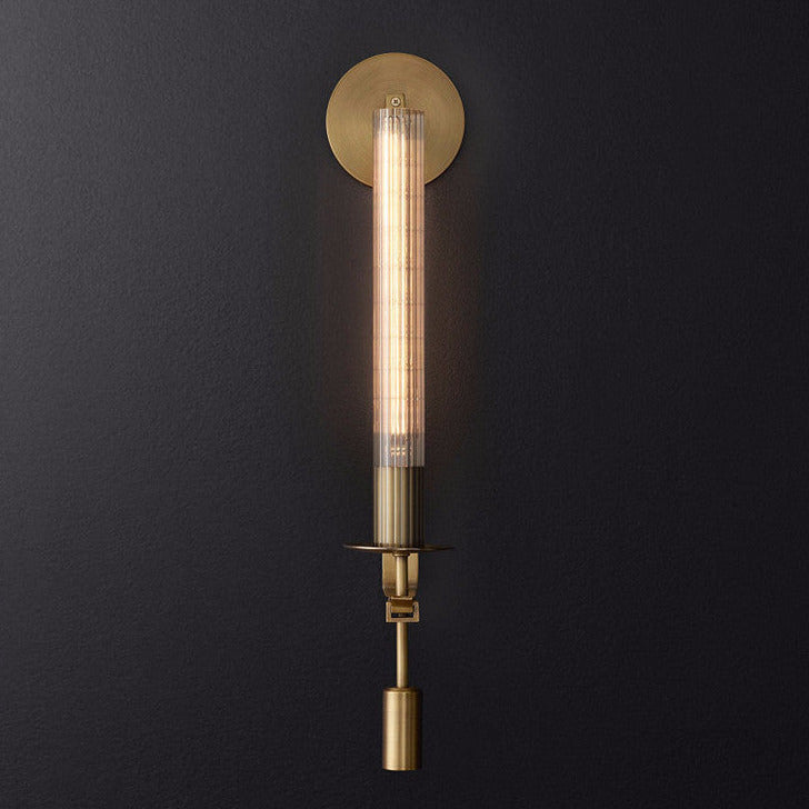Sarika - Moderne Fluted Glass Wandlampe