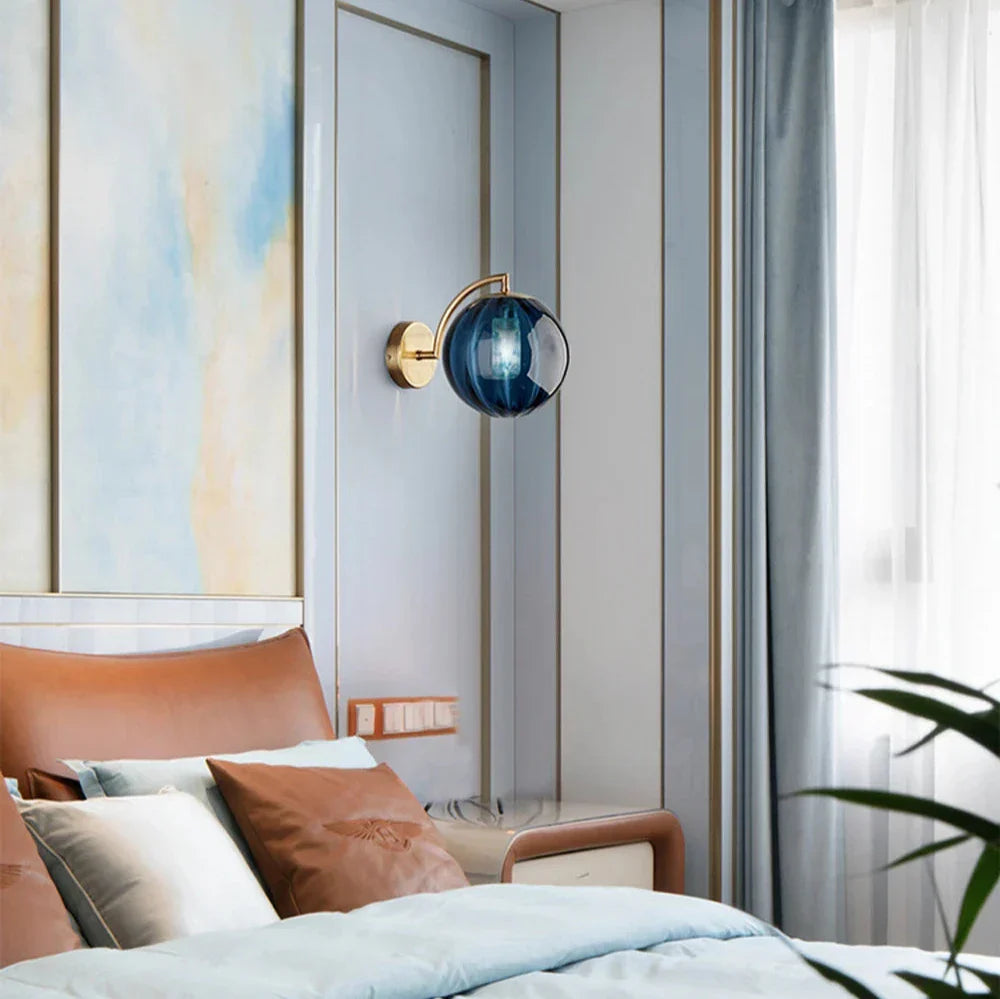 Howard - Glas-Globus-Wandlampe