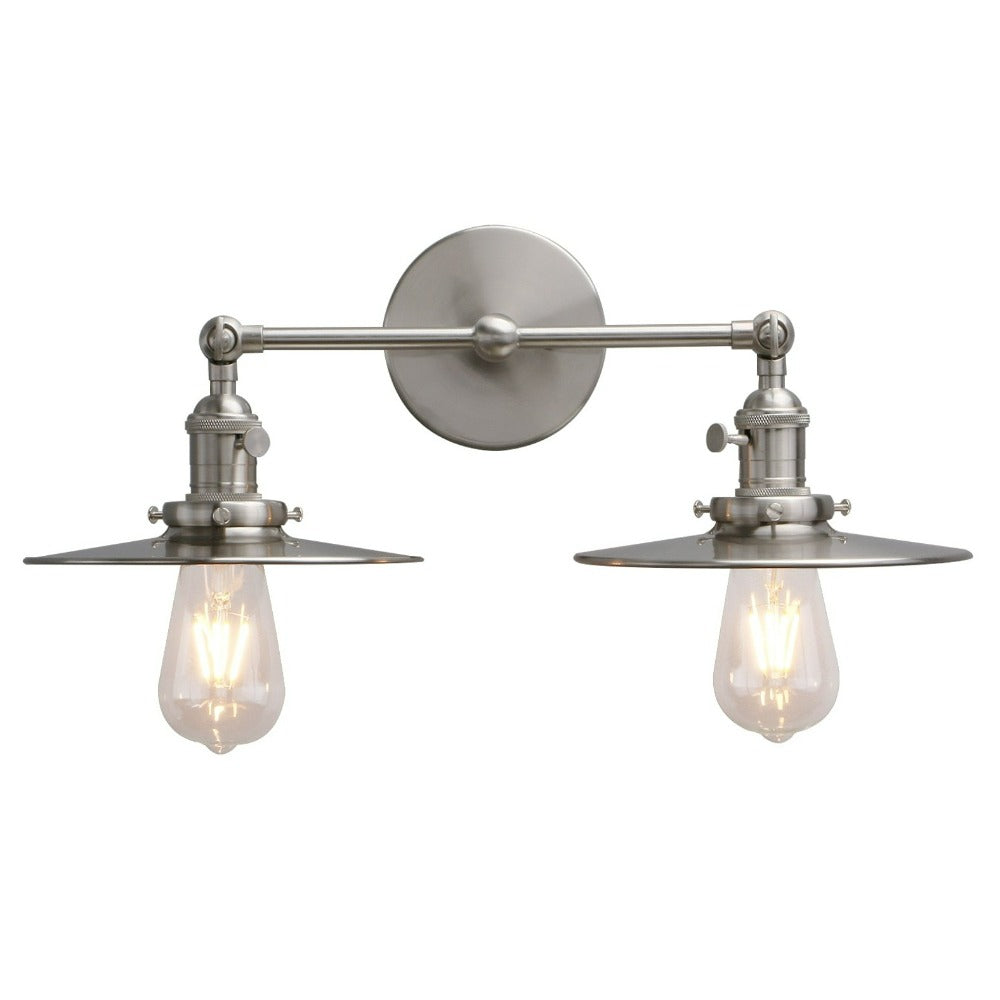 Zwei-Birnen Jaime Vintage-Wandlampe