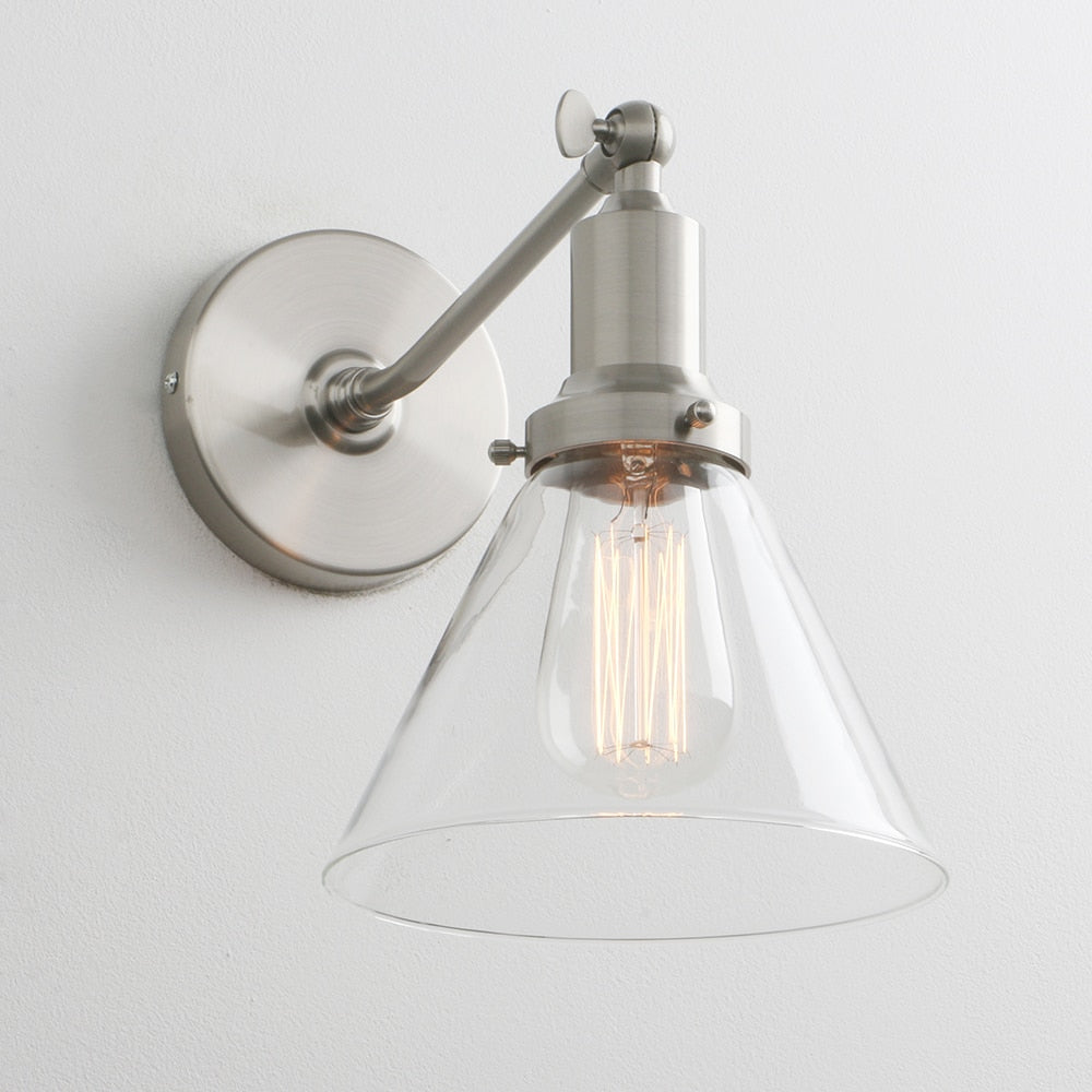 Farley - Retro Glas Wandlampe