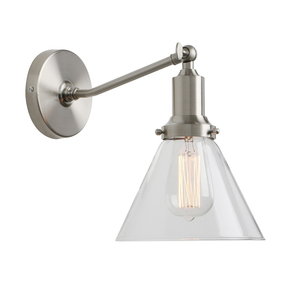 Farley - Retro Glas Wandlampe