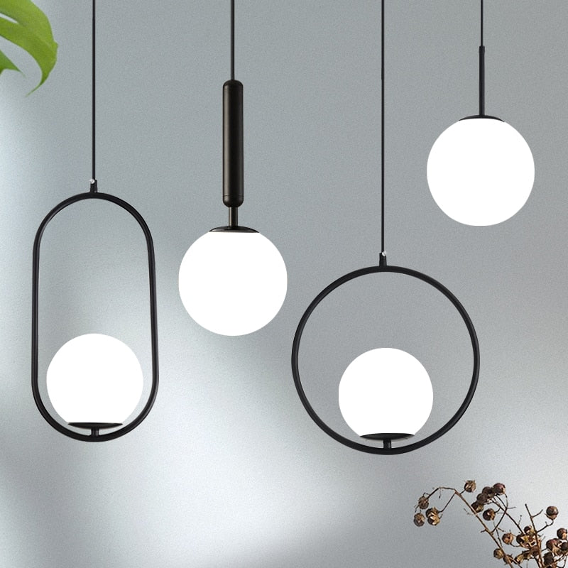 Nordic Frosted Glass Pendelleuchten