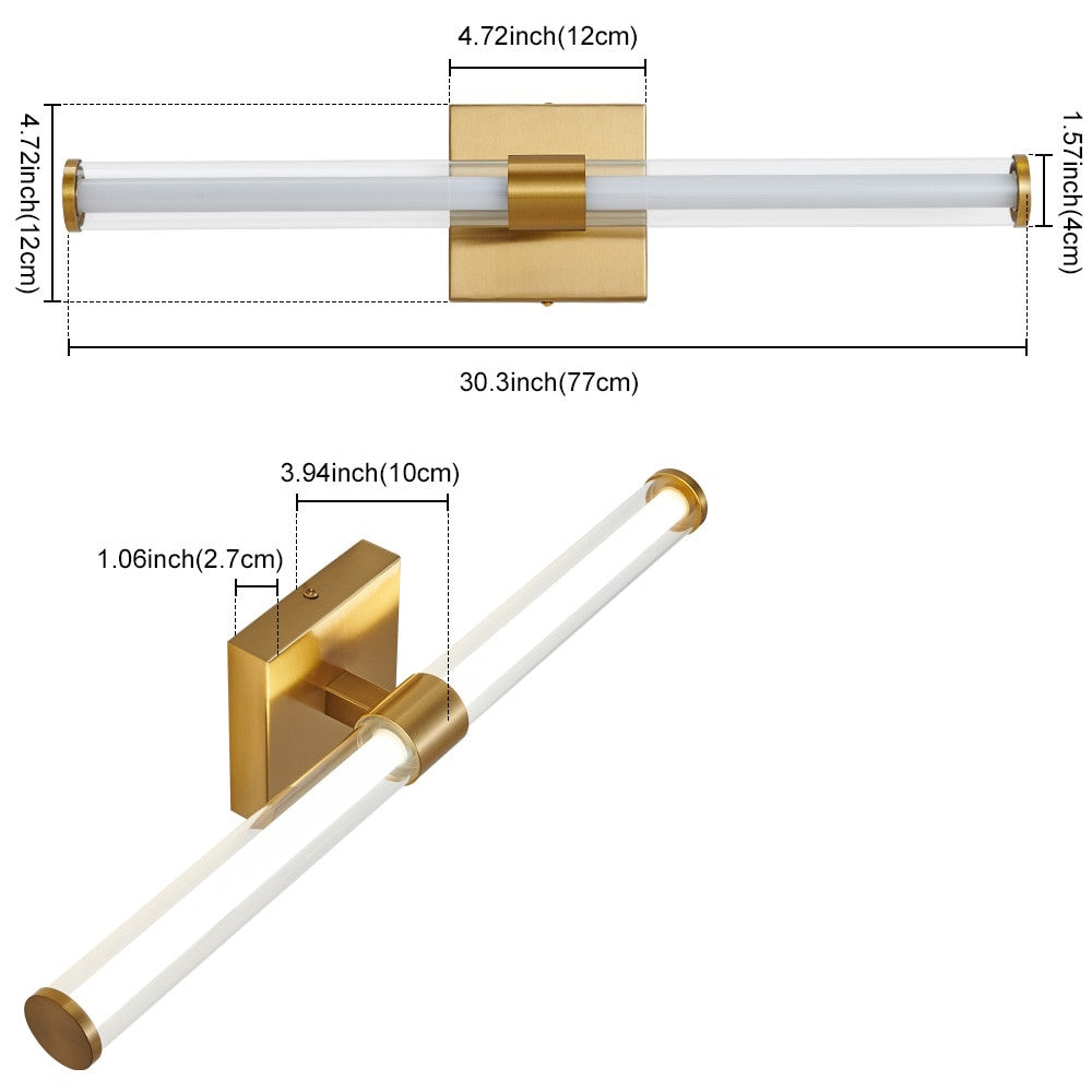 Zwei-Birnen LED-Wand-/Spiegelleuchte