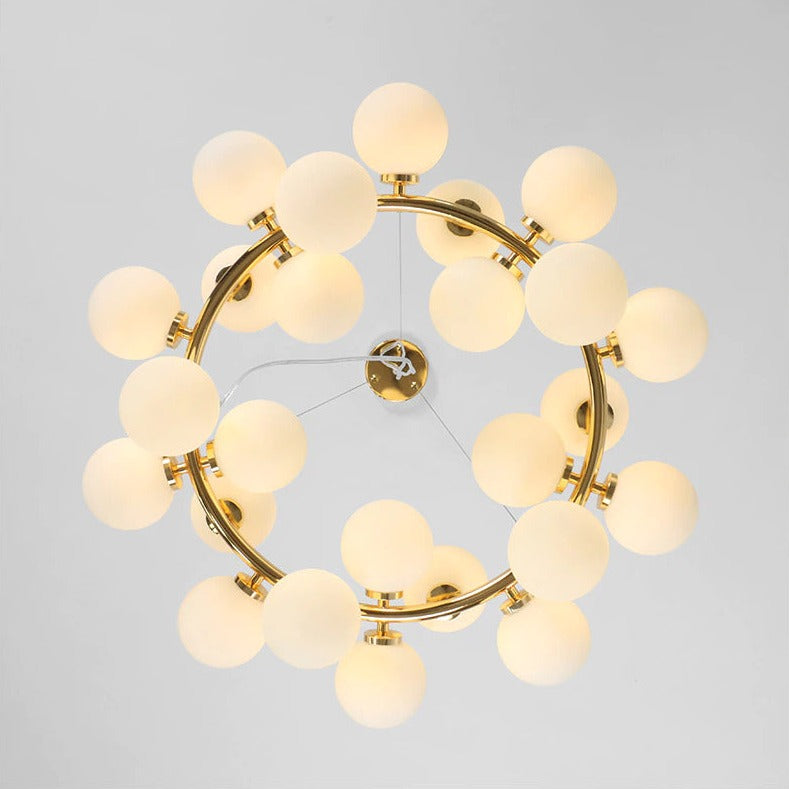 Fleur - Moderner Glas-Globus-Kronleuchter
