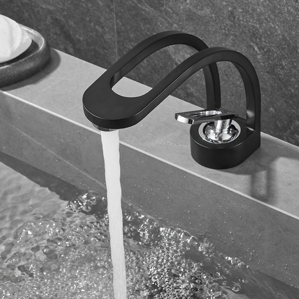 Ogden - Gebogene Dual-Channel Moderne Badezimmerarmatur
