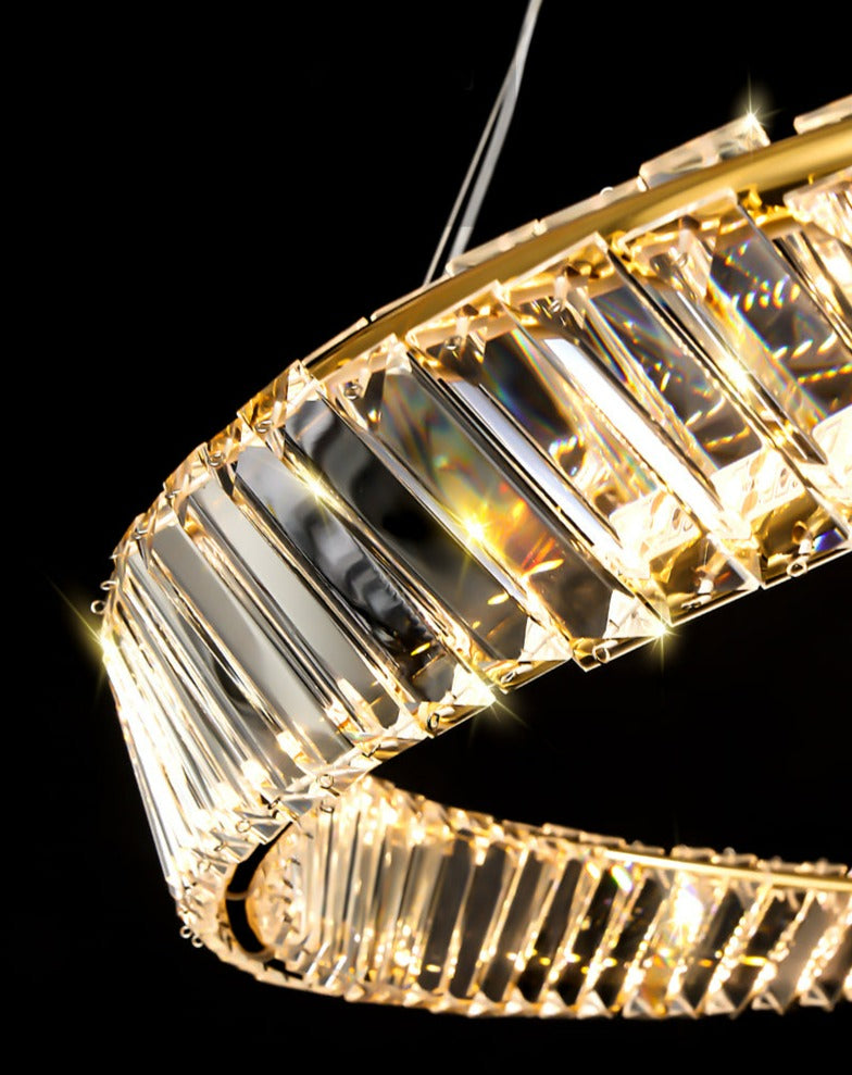 Designer Spiral Glas-Kristall-Kronleuchter