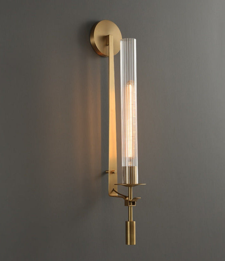 Sarika - Moderne Fluted Glass Wandlampe