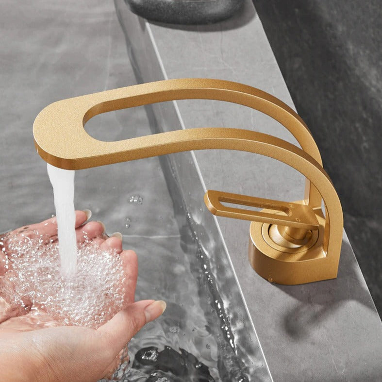 Ogden - Gebogene Dual-Channel Moderne Badezimmerarmatur