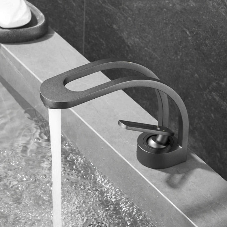 Ogden - Gebogene Dual-Channel Moderne Badezimmerarmatur
