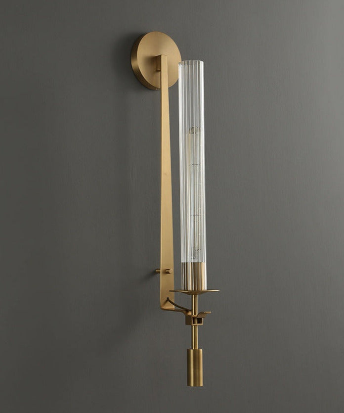 Sarika - Moderne Fluted Glass Wandlampe